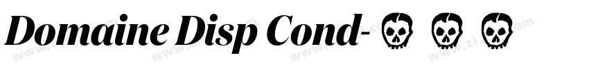 Domaine Disp Cond字体转换